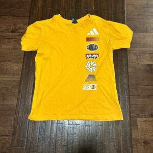 Adidas Yellow Graphic Small T-Shirt